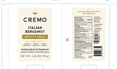 Front And Back Label (Cremo Ib Image)
